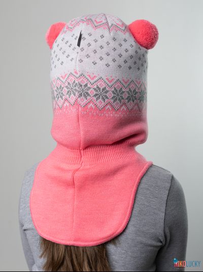 Шапка-шлем &quot;Сказка&quot; 22101-01, цвет розовый р. 52-54