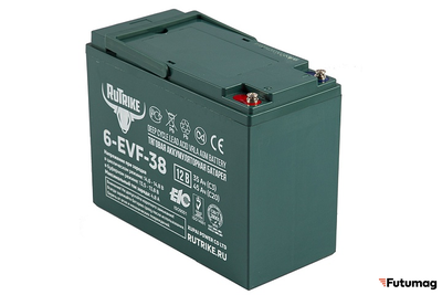 Тяговый аккумулятор RuTrike 6-EVF-38 (12V38A/H C3)