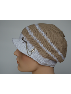 летняя кепка вязаная коллекция летних кепок от дизайнера вязаных головных уборов Vizio Италия