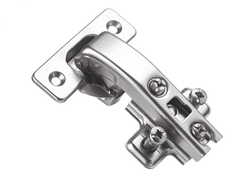 SALE  Петля  90 градусов БЕЗ ПРУЖИНЫ, с ответной планкой H-2 45мм, с еврошурупом ZP-COCAKT90H2-ZE GTV