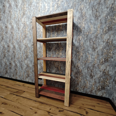 Стеллаж деревянный "Амбарные доски" 180-40-80 фото 3