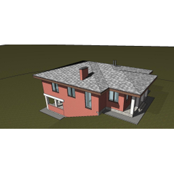 Двухэтажный дом с тремя спальнями 152м² (S100)