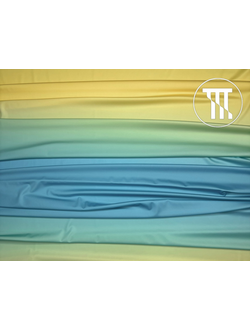 Бифлекс матовый градиент, цв. Темная бирюза + Светло-желтый