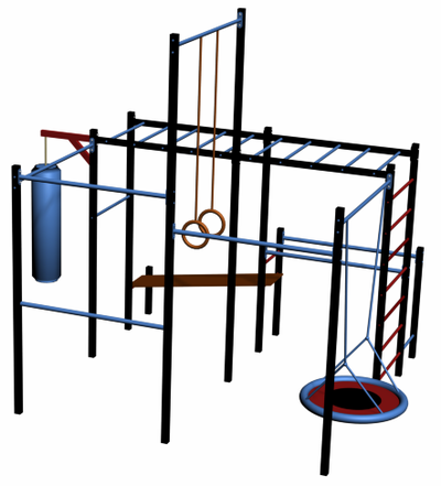 Спортивная площадка Workout W13.41