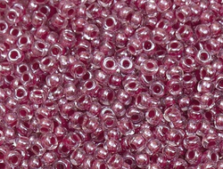 БИСЕР PRECIOSA 10/0 - 50г - 38898 ПРОЗРАЧНЫЙ БЛЕСТЯЩИЙ С БРУСНИЧНОЙ ЛИНИЕЙ ВНУТРИ