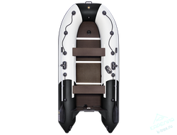 Лодка ПВХ Мастер Лодок Ривьера Компакт 3200СК "Комби" Св.Серый / Чёрный