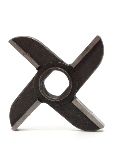 Нож двухсторонний крестовой с буртом для мясорубки МИМ 600, МИМ 600М