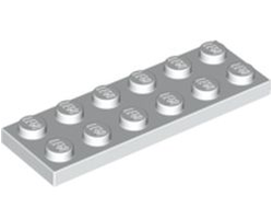 Plate 2 x 6, White (3795 / 379501)