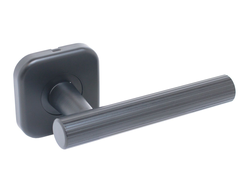 Комплект ручек для метал дверей БУЛАТ РФ 04.02 ФОРТЕ  матовый черный  [58025]