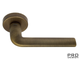 Дверная ручка на круглом основании Fratelli Cattini "LINEA" 7-CR матовая бронза