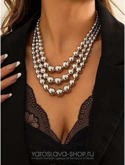 Арт: АЛ-350. Массивное ожерелье-чокер из акрила.