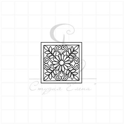 Фоновый штамп с рисунком в квадратной плитке