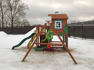 Детская деревянная площадка IgraGrad Домик 2 Совёнок купить в Воронеже