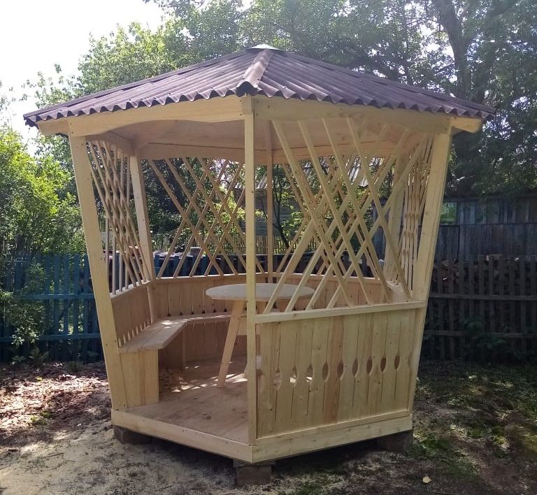 Купить деревянную беседку в Москве недорого. Беседка из дерева доставка ...