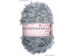 Пряжа Буклированная Пехорка Состав: 30% мохер, 20 полутонкая шерсть, 50% акрил высокообъемный Вес: 200 г Длина: 220 м цвет  Серый