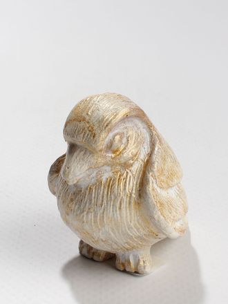 СУВЕНИР "Птенец-шар бело-золотой"