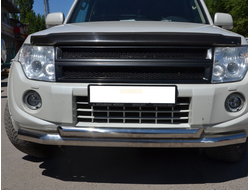 Защита переднего бампера двойная d76/60 для Mitsubishi Pajero IV (2006-2017)