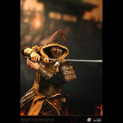 Скорпион, Ханзо Хасаши (Mortal Kombat 2021) - Коллекционная ФИГУРКА 1/6 Representative from Hell—Warrior Scorpion (EX049) - POPTOYS