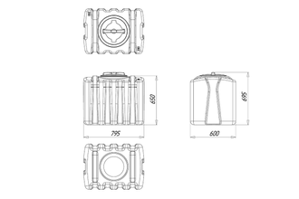 Емкость 240 литров серия ЭВП