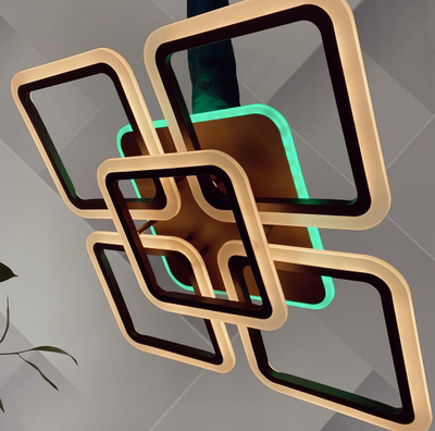 Люстра светодиодная 8075/4+1 COF 140W+10W RGB Profit Light