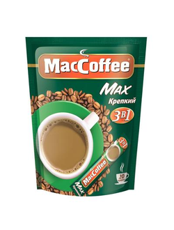 Кофе порционный растворимый MacCoffee Max 3 в 1 крепкий