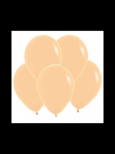Воздушный шар с гелием "Персиковый пастель" 30 см