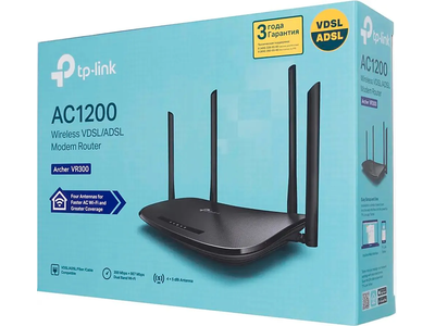 Wi-Fi роутер TP-Link Archer VR300 Черный