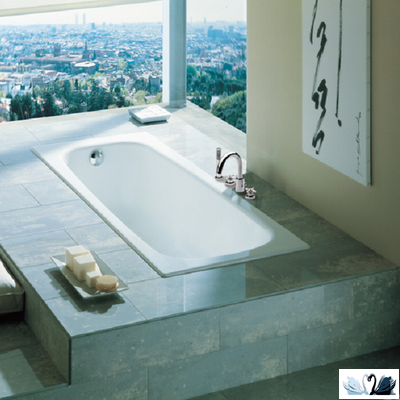 Ванна Roca Continental 21291300R 150 х 70 см чугунная прямоугольной формы с антискользящим покрытием
