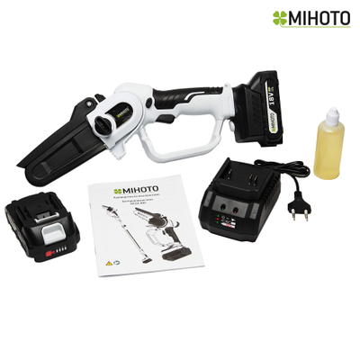 Мини пила Mihoto MCSA 1801 два аккумулятора 2 Ач и зарядка