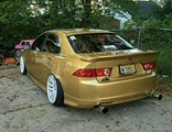 Задняя накладка Modulo для Honda Accord CL9(Дорестайл) \ Rear lip 03-05