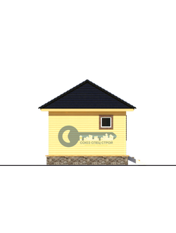 Б-14  ГАБАРИТНЫЕ РАЗМЕРЫ: (6Х4М) 1 ЭТАЖ, ОБЩАЯ ПЛОЩАДЬ: 24М²