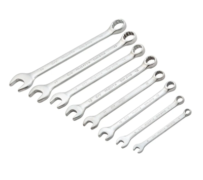 Набор ключей комбинированных MATRIX  6 - 19 мм, 8 ключей CrV, 12 граней