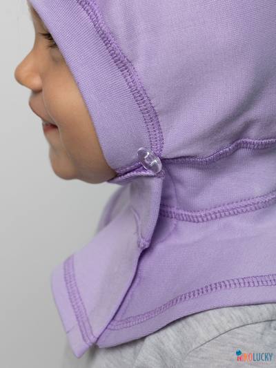 Шапка-шлем 24301-01 95%хлопок 5%лайкра, сиреневый 42-44