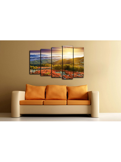 Модульная картина "Горный кустарник"