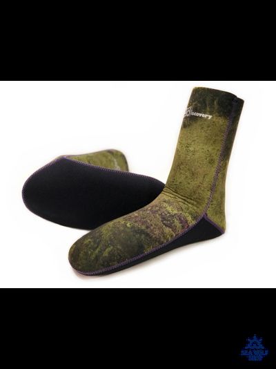 Носки неопреновые 7мм AquaDiscovery "OPEN CELL Duratex Camo" p.38/39