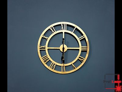 Часы "Римские цифры" золото