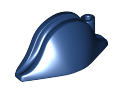 Minifigure, Headgear Hat, Pirate Bicorne, Dark Blue (2528 / 6099543)