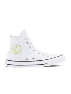 белые высокие converse play comme des garcons