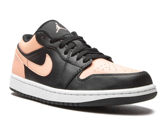 Nike Air Jordan Retro 1 Low Черные с розовым