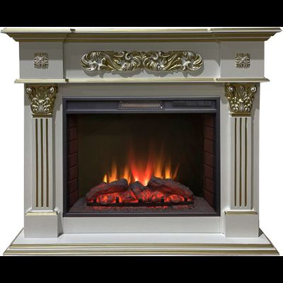 Электрокамин Лидс WTG с очагом Sparta 25.5 LED