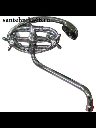 Смеситель для ванны с душем GROSSER 01S - 81 1/2" 180* шар. переключатель