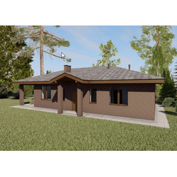 Одноэтажный дом с тремя спальнями 112м² (S30)