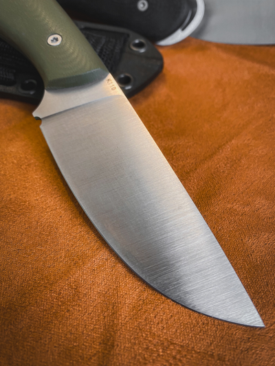 нож Лис NEXT сталь AUS10, рукоять G10, цвет олива