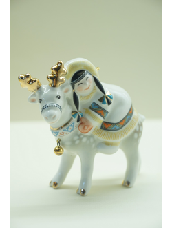 Девочка на олене