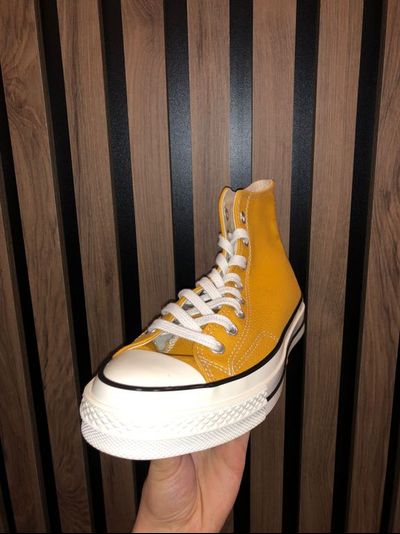 Желтые высокие кеды converse Chuck Taylor 70 High Top