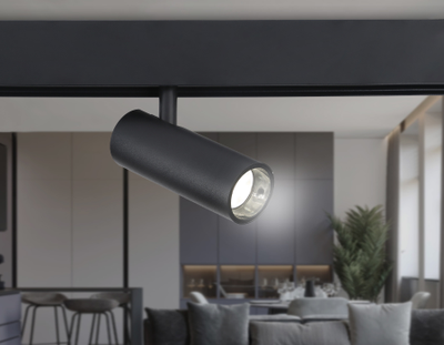 Светильник светодиодный трековый для шинопровода Magnetic GL 3823 BK черный IP20 10W 4200K 48V 24° D47*128