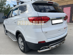 Защита заднего бампера двойная с перемычками d60/42 для Lifan Myway (2017-...)