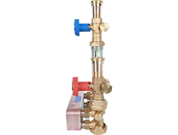 Насосная группа STOUT с теплообменником 18 пластин в теплоизоляции, с циркуляционным насосом 25/60-1