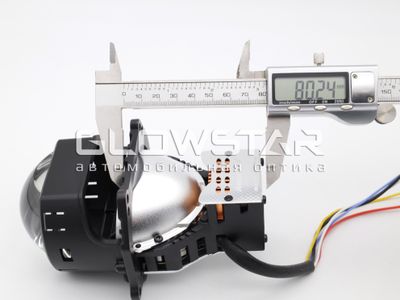 Aozoom BiLed+Laser AAPD 17L с лазером (прямоугольные) 61W/77W, 12V, 6 Поколение, 3.0 дюйма (комплект, 2шт)