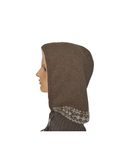 Вязаный шарф капюшон зимний Vizio Италия 4417